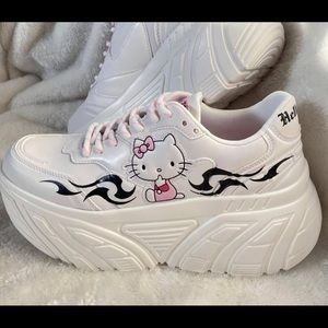 Hello kitty platform sneakers
